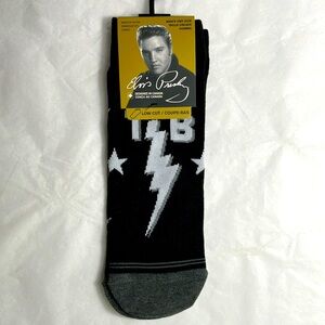 Perris socks elvis presley Socks Black and White Low Cut 1 Pair Mens one size‎